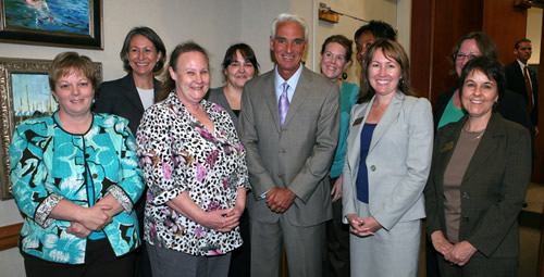 SMT group with Governor Crist